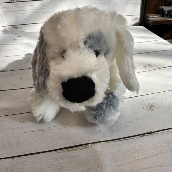 Ganz HM430 Misty Puppy Plush Gray White Dog 8" Stuffed Animal Toy Soft Cuddly - Picture 5 of 14
